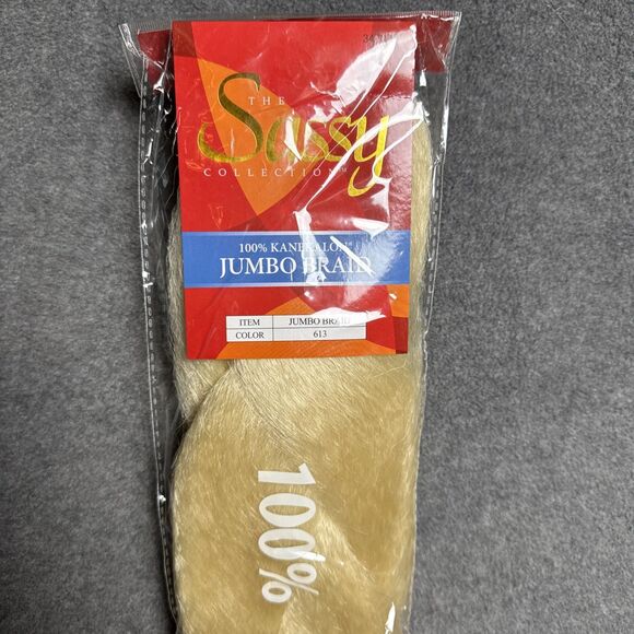 The Sassy Collection 100% Kanekalon Jumbo Braid Platinum Blonde 24" Extension - Picture 2 of 4